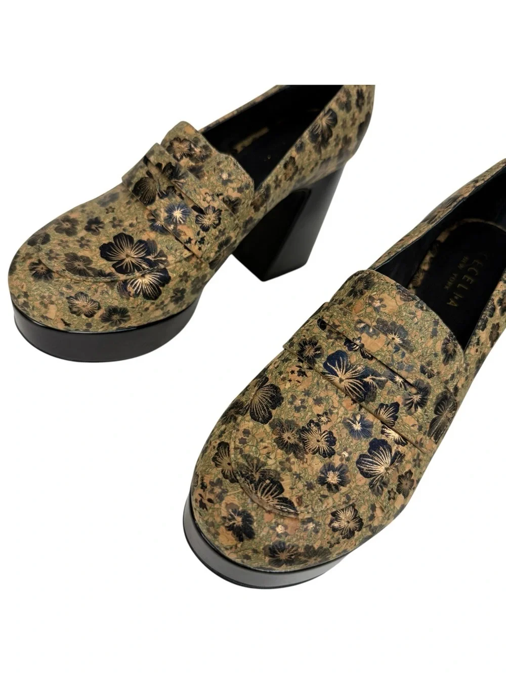 Cecelia New York Floral Pinky Platform Loafers